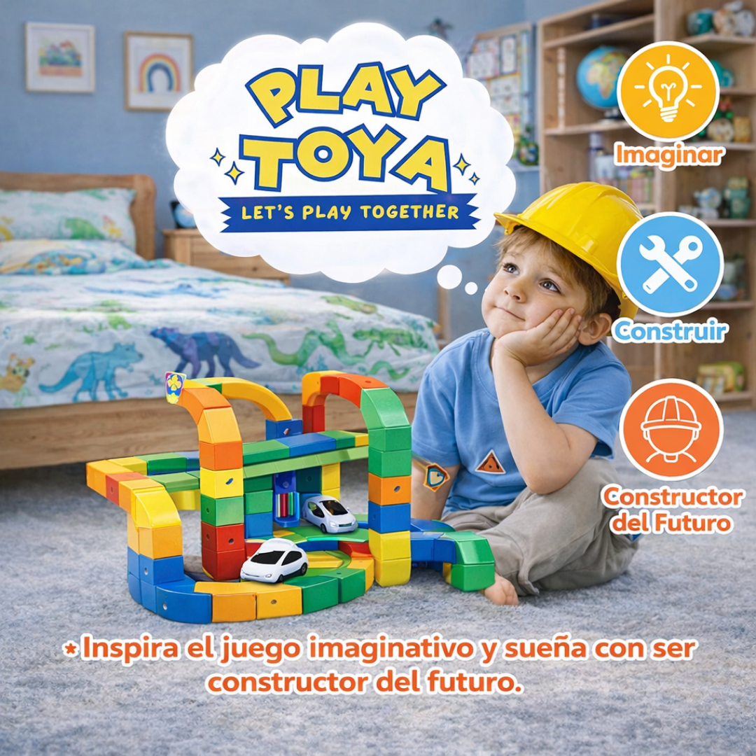 Track Motion – Juguete Educativo STEM de Construcción Magnética