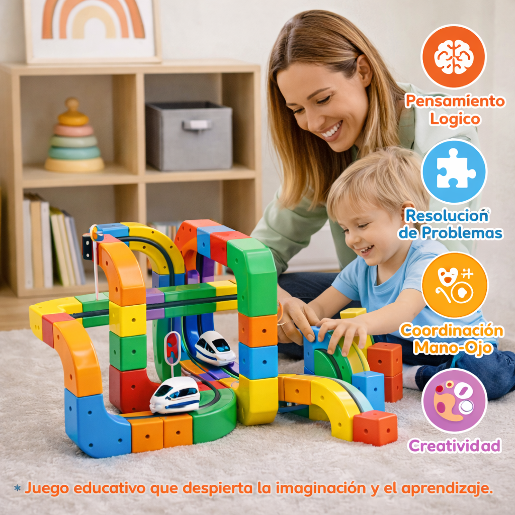 Track Motion – Juguete Educativo STEM de Construcción Magnética