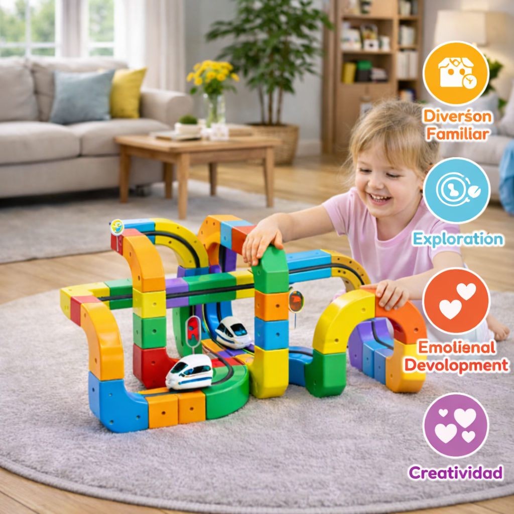 Track Motion – Juguete Educativo STEM de Construcción Magnética