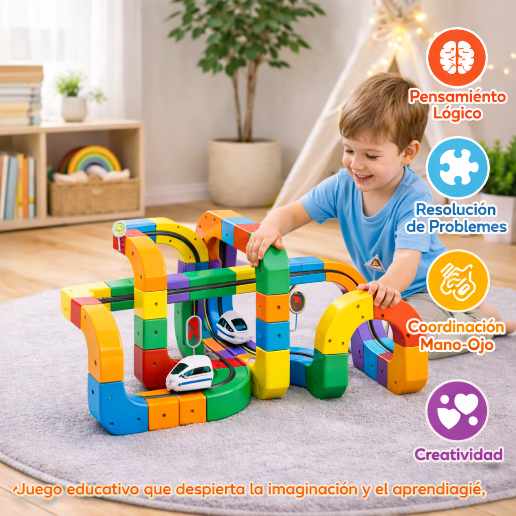 Track Motion – Juguete Educativo STEM de Construcción Magnética