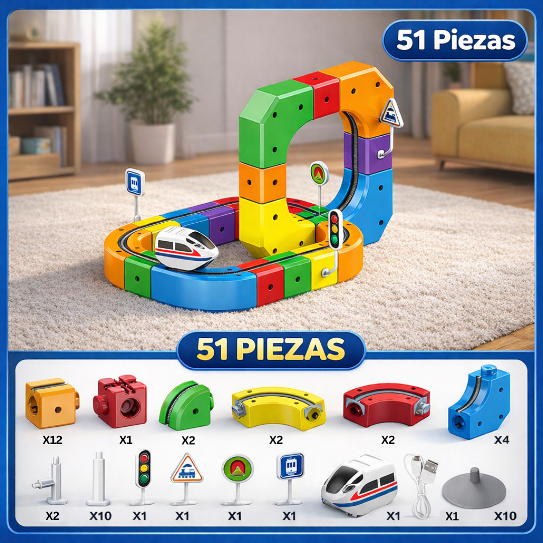 Track Motion – Juguete Educativo STEM de Construcción Magnética
