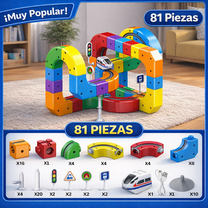 Track Motion – Juguete Educativo STEM de Construcción Magnética