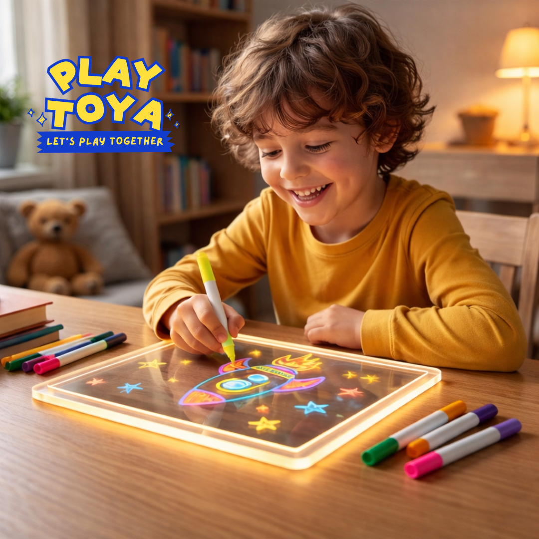 Pizarra LED Educativa para Niños – Dibujar, Escribir y Aprender de Forma Divertida