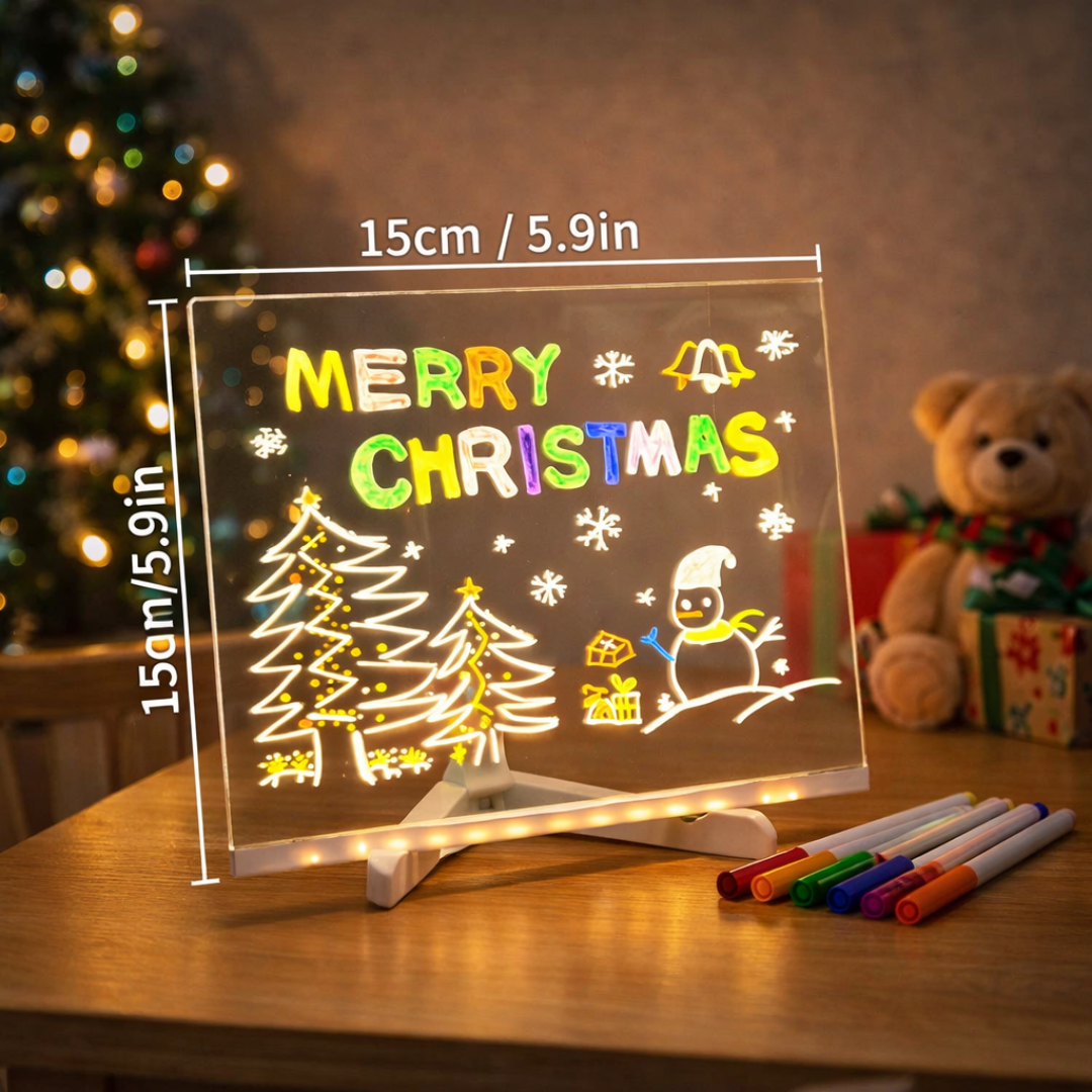 Pizarra LED Educativa para Niños – Dibujar, Escribir y Aprender de Forma Divertida